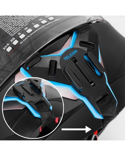TELESIN Motorcycle Helmet Chin Strap Mount