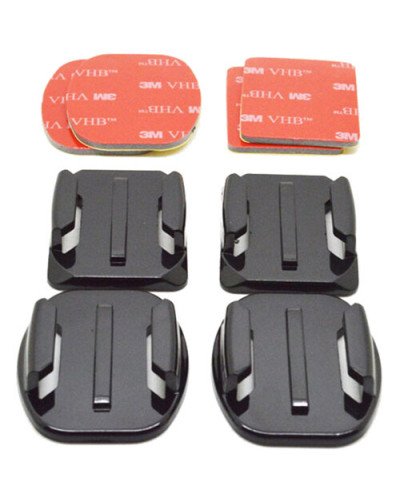 TELESIN Flat & Curved Adhesive Mounts with 3M Adhesive for GoPro/DJI Osmo Action