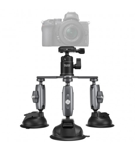 TELESIN Triple Suction Cup Camera Mount