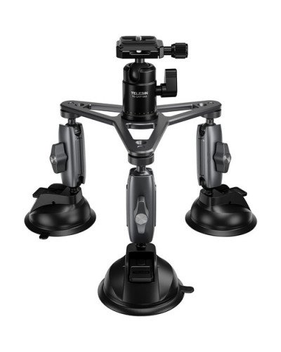 TELESIN Triple Suction Cup Camera Mount