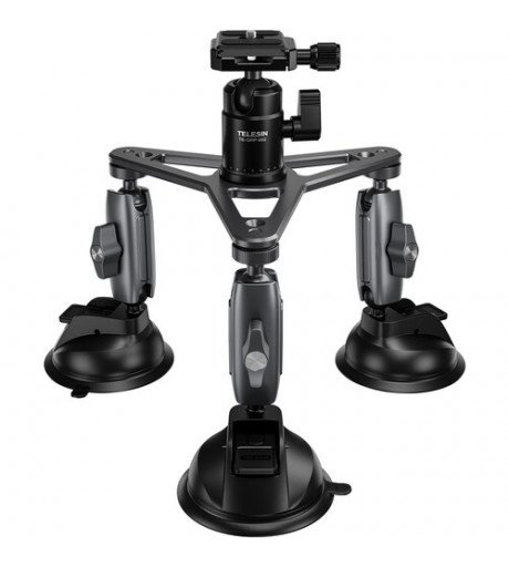 TELESIN Triple Suction Cup Camera Mount