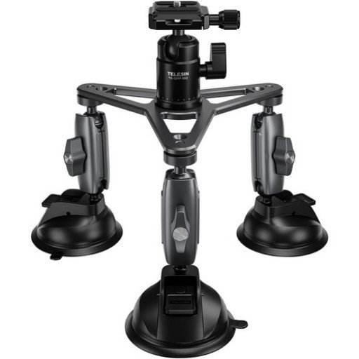 TELESIN Triple Suction Cup Camera Mount
