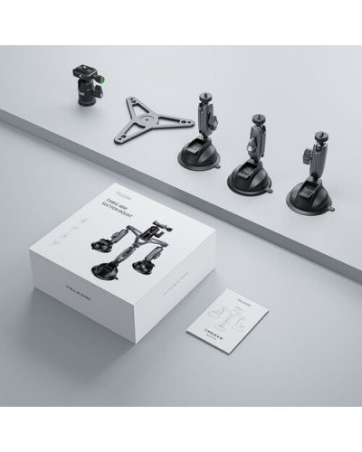 TELESIN Triple Suction Cup Camera Mount TELESIN Triple Suction Cup Camera Mount