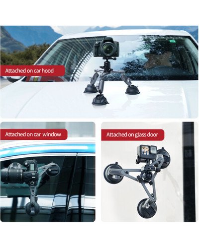 TELESIN Triple Suction Cup Camera Mount TELESIN Triple Suction Cup Camera Mount