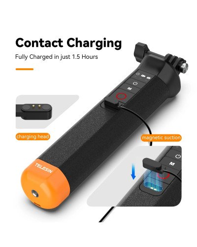 TELESIN Floating Hand Grip with Remote Control for HERO 13/12/11/10/9 TELESIN Floating Hand Grip with Remote Control for HERO 13/12/11/10/9