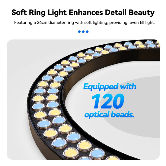 TELESIN 10 inch LED Selfie Ring Light