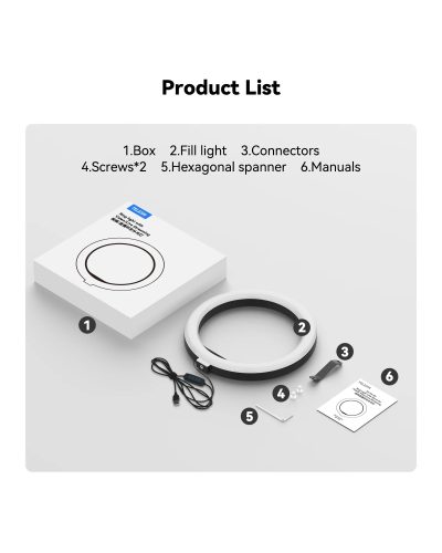 TELESIN 10 inch LED Selfie Ring Light