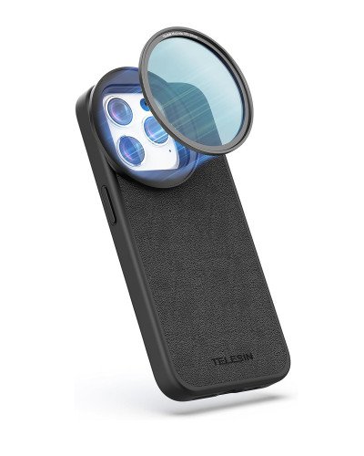 TELESIN VND Magnetic Filter ND2-32 & iphone 15 Pro Case