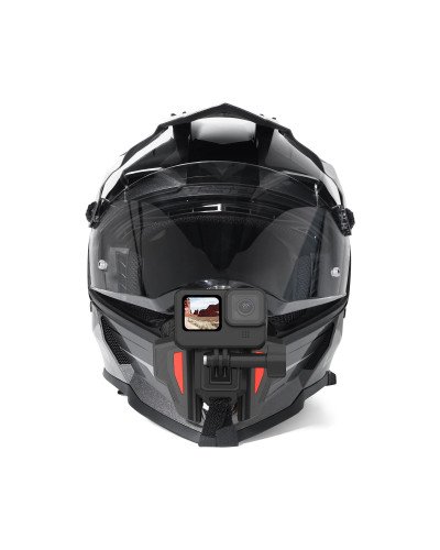 TELESIN Motorcycle Helmet Chin Mount for Action Cameras(Orange)