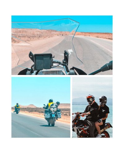 TELESIN Motorcycle Helmet Chin Mount for Action Cameras(Orange)