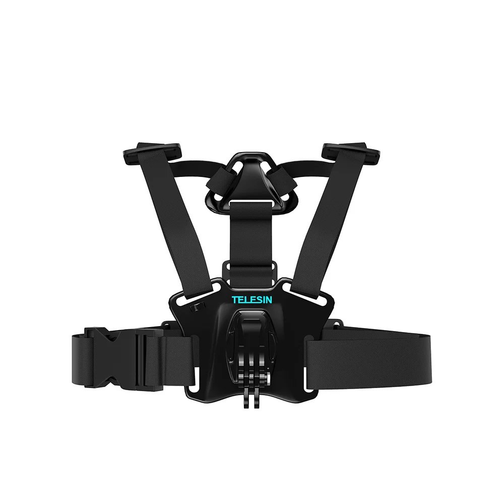 TELESIN Chest Strap with Dual-Mount/J-Hook for GoPro/Action Cameras