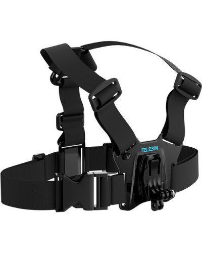 TELESIN Chest Strap with Dual-Mount/J-Hook for GoPro/Action Cameras