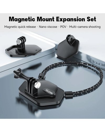 TELESIN Magnetic Bracket Expansion Set (Neck Mount/Quick Release) TELESIN Magnetic Bracket Expansion Set (Neck Mount/Quick Release)
