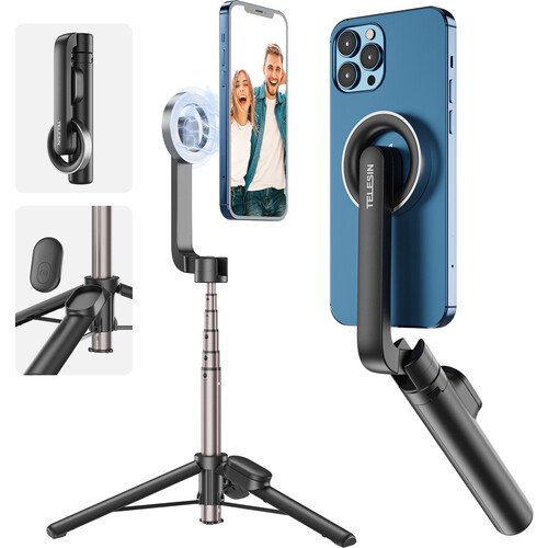 TELESIN Mini Magnetic Bluetooth Selfie Stick for iPhone