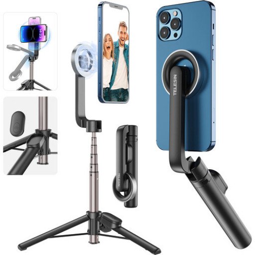 TELESIN Mini Magnetic Bluetooth Selfie Stick for iPhone