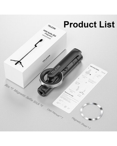 TELESIN Mini Magnetic Bluetooth Selfie Stick for iPhone