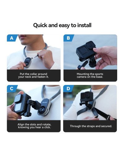 TELESIN Quick Release Neck Mount for Action Cameras (2.0) TELESIN Quick Release Neck Mount for Action Cameras (2.0)