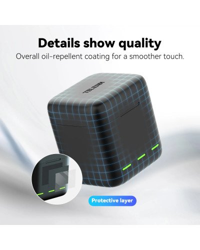 TELESIN Charging Case With 2 Batteries for Hero 12/11/10/9
