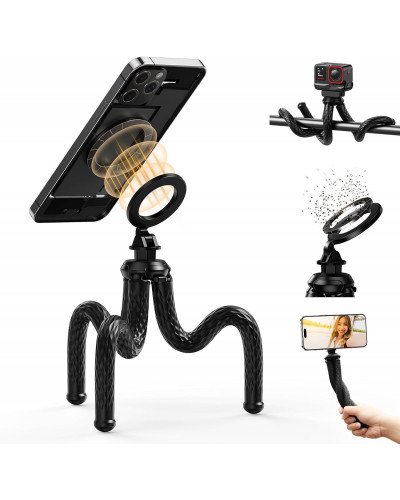 TELESIN Flexible Magnetic Suction Phones Tripod