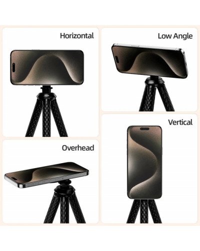 TELESIN Flexible Magnetic Suction Phones Tripod