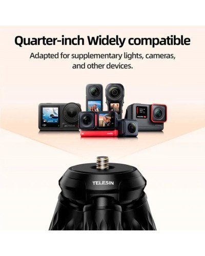 TELESIN Flexible Magnetic Suction Phones Tripod