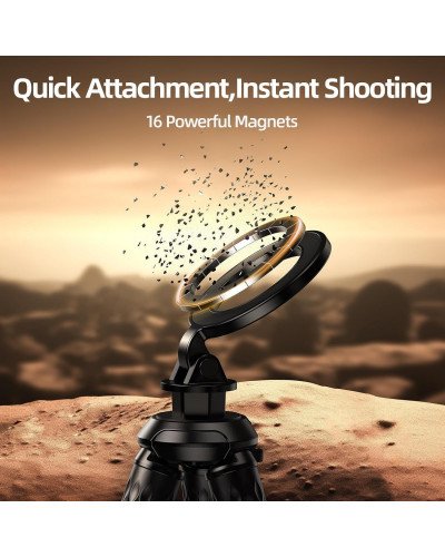 TELESIN Flexible Magnetic Suction Phones Tripod