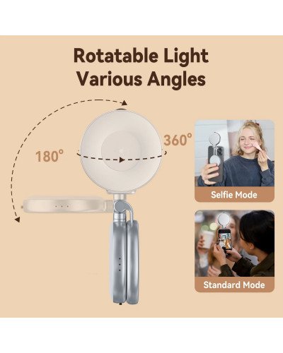 TELESIN C03 Magnetic Selfie Ring Light
