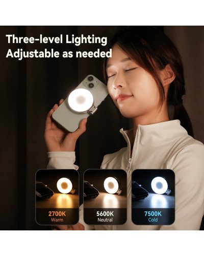 TELESIN C03 Magnetic Selfie Ring Light