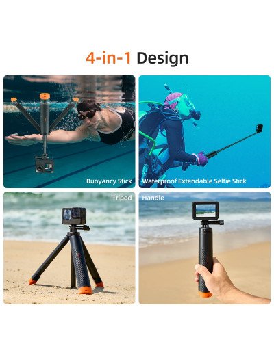 TELESIN Floating Tripod Selfie Stick