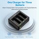 TELESIN Triple Battery Charger for GoPro Hero 13