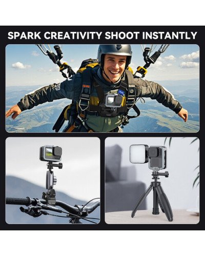 TELESIN Metal Combo Cage for GoPro HERO13/12/11/10/9