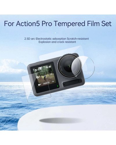 TELESIN Tempered Film Kit for Action5 Pro