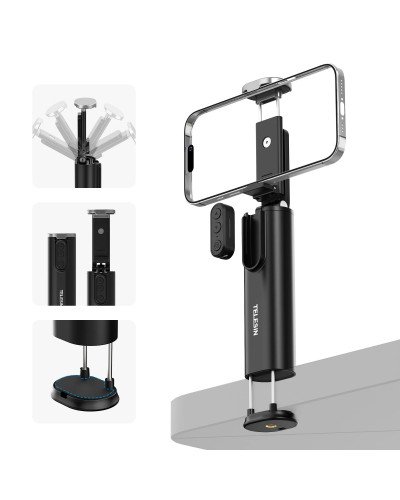 TELESIN Remote Contro Travel Mount-Clamp Type