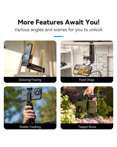 TELESIN Remote Contro Travel Mount-Clamp Type