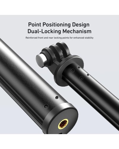 TELESIN High-Strength Aluminum Alloy Selfie Stick 90cm