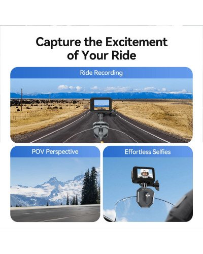 TELESIN Windshield Clamp Mount TELESIN Windshield Clamp Mount