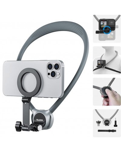 TELESIN 2in1 Magnetic Neck Mount SE 2.0