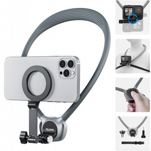 TELESIN 2in1 Magnetic Neck Mount SE 2.0
