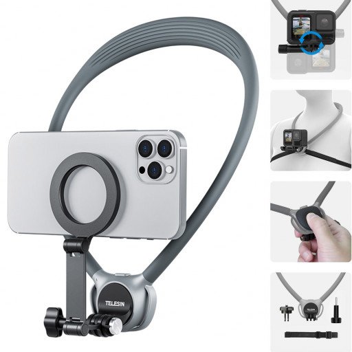 TELESIN 2in1 Magnetic Neck Mount SE 2.0