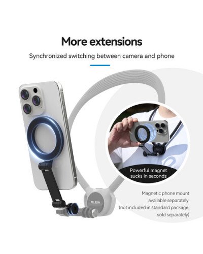 TELESIN 2in1 Magnetic Neck Mount SE 2.0