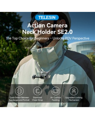 TELESIN 2in1 Magnetic Neck Mount SE 2.0