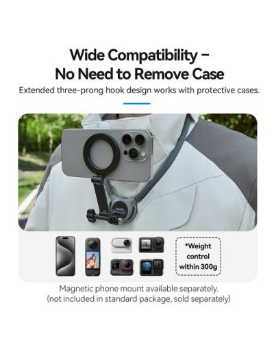 TELESIN 2in1 Magnetic Neck Mount SE 2.0