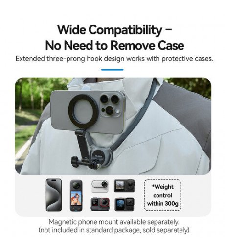 TELESIN 2in1 Magnetic Neck Mount SE 2.0