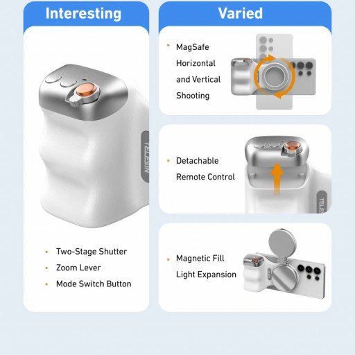 TELESIN Fun Shot Magnetic Grip For Phone