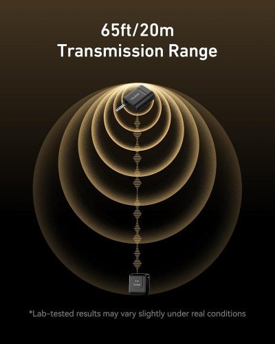 TELESIN 2in1 Wireless Lavalier Microphone with Charging Case