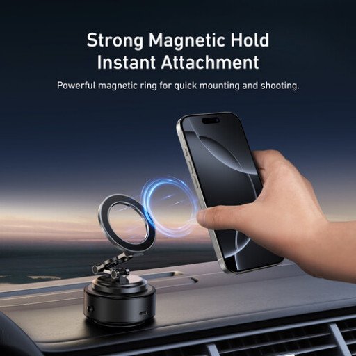 TELESIN Magnetic Electric Suction Cup Bracket