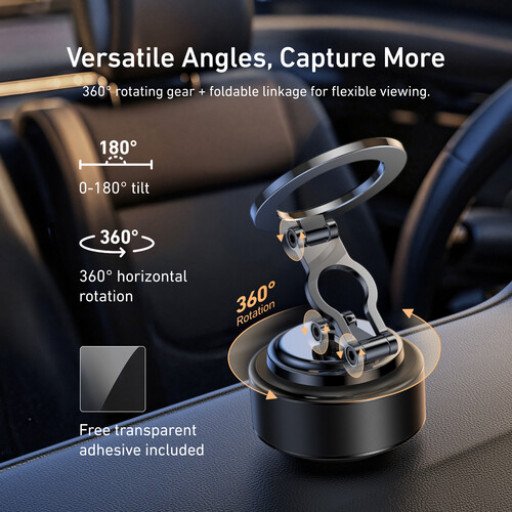 TELESIN Magnetic Electric Suction Cup Bracket