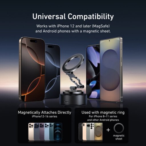 TELESIN Magnetic Electric Suction Cup Bracket