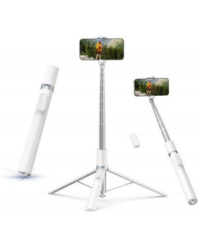 TELESIN 70" Phone Tripod Stand Gravity-Activated Auto-Open Selfie Stick