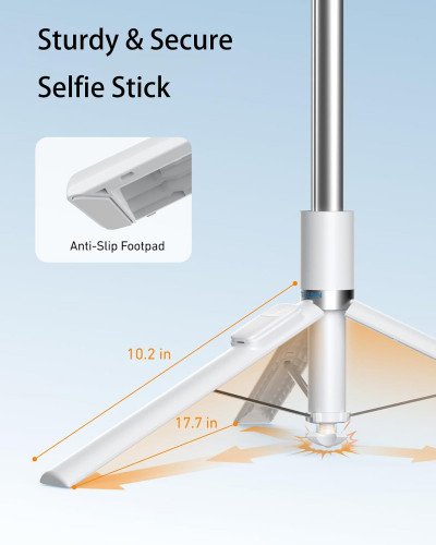 TELESIN 70" Phone Tripod Stand Gravity-Activated Auto-Open Selfie Stick